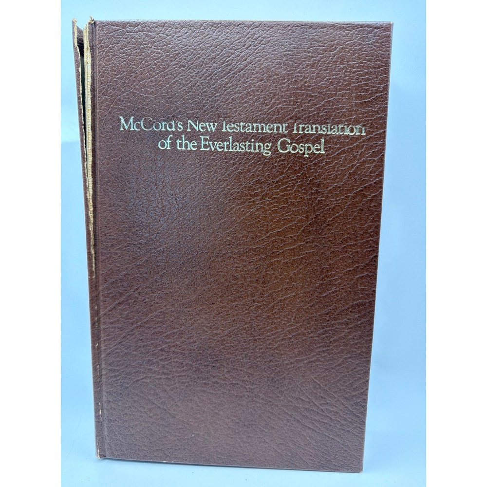 McCords New Testament Translation Everlasting Gospel 1989 Hugo McCord 3rd Ed